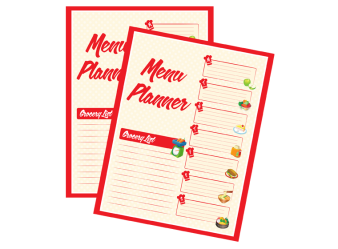 free printable menu planner